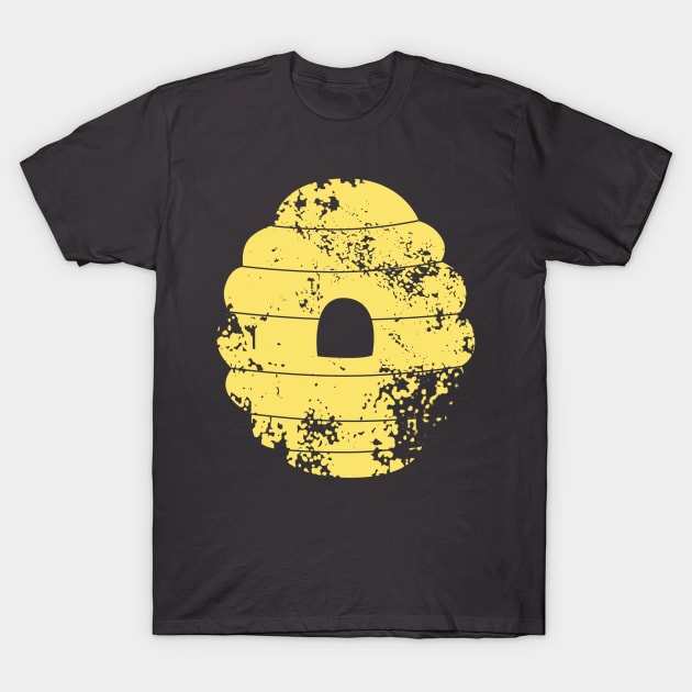 Distressed Yellow Bee Hive T-Shirt by KawaiiForYou